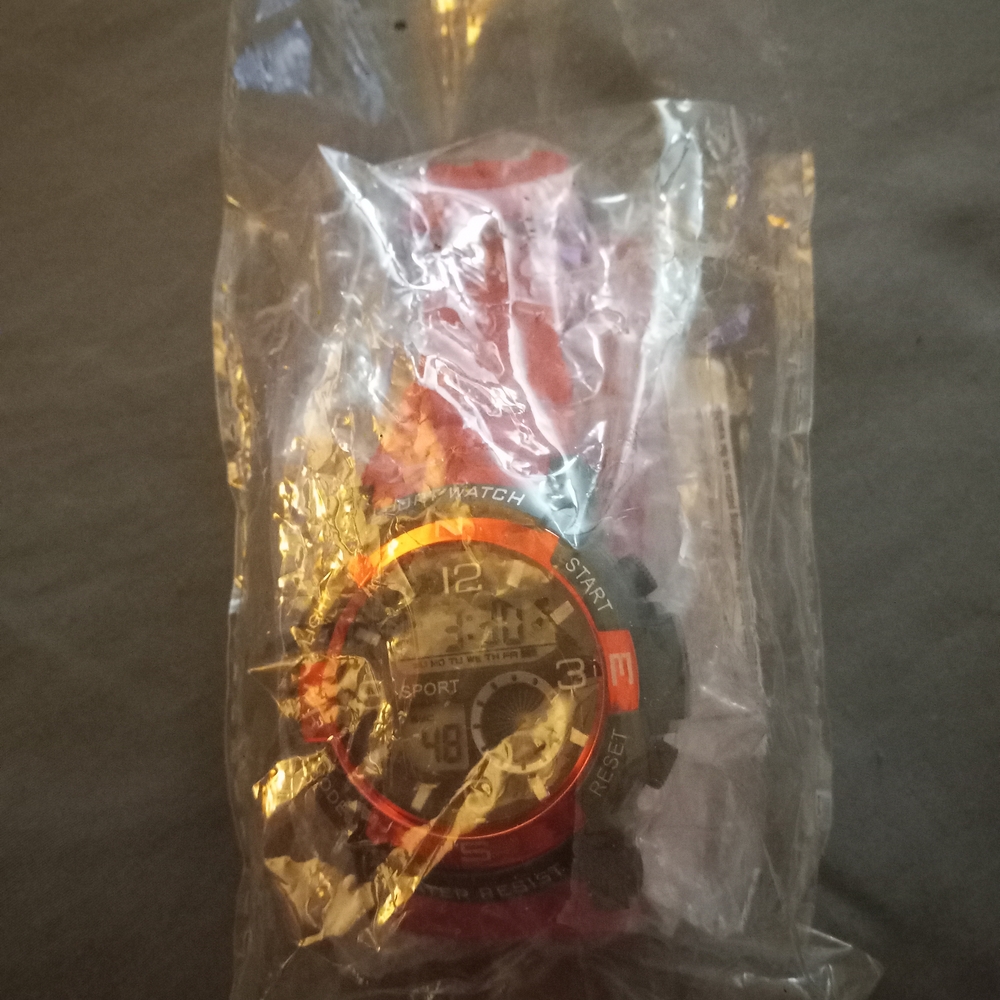Red Digital Sports Watch